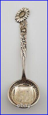 Antique Tiffany And Co Floral Souvenir Spoon Sterling Silver. 925 Vintage