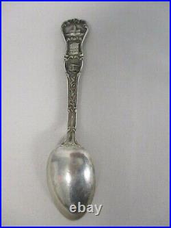 Antique Watson Mechanics Sterling Abraham Lincoln Springfield Souvenir Spoon