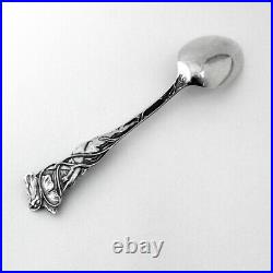 Art Nouveau Souvenir Spoon Nude Lady Figure Paye Baker Sterling Silver