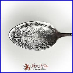 Avalon Santa Catalina Island Souvenir Spoon Fish Shell Handle Sterling Silver