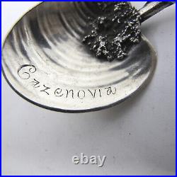 BLUEPOINT by GORHAM Sterling SIlver Figural Clam Shell Souvenir Spoon CAZENOVIA