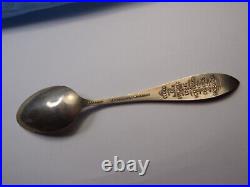 Battle of San Jacinto Antique Souvenir Spoon Sterling Silver by Lechenger Rare