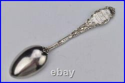 Betsy Ross Birth of the Flag Philadelphia Sterling Silver Enamel Souvenir Spoon