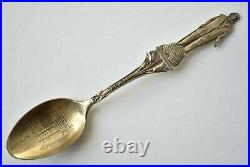 Brigham Young Mormon Temple Salt Lake Utah Sterling Souvenir Spoon