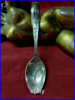 Brooklyn, NY City of Churches Fulton Ferry Sterling Silver Souvenir Spoon