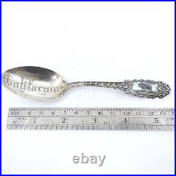 CALIFORNIA Enameled Sterling Silver Black Bear Souvenir Spoon by MECHANICS 5.5