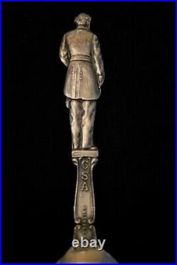CSA Sterling Silver Souvenir Spoon Robert E Lee Richmond Virginia Confederate