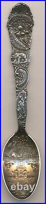 Campbell Metcalf Ornate Sterling Silver Souvenir Spoon California Midwinter Fair