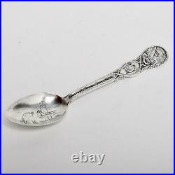 Charles M. Rogers Bucket Of Blood 1879, Nevada, Sterling Silver Souvenir Spoon