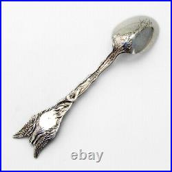 Chicago Fire Souvenir Spoon Dominick Haff Sterling Silver Pat 1891 Mono