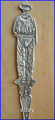Cowboy in chaps full figural sterling silver spoon