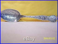 Cripple Creek Colorado Figural Sterling Spoon By E. L. D. Indian, Panning, Etc