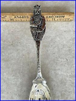 DURGIN CO. STERLING SILVER SOUVENIR SPOONS POLAND SPRING WATER PATTERN No Top