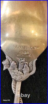 Daniel Low & Co. Sterling Silver Souvenir Spoon Salem 1692 Cat & Witch