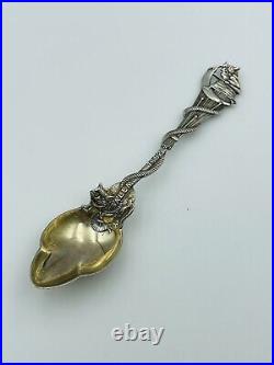 Daniel Low Gorham Sterling Silver 1692 Salem Witch Citrus Spoon
