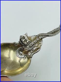 Daniel Low Gorham Sterling Silver 1692 Salem Witch Citrus Spoon