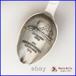 De Halve Maene Souvenir Spoon Sterling Silver Tiffany and Co 1909