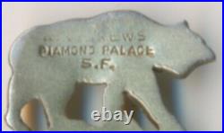 Diamond Palace Golden Gate San Francisco Bear Miners Pick Sterling Silver Spoon