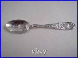 Dominick & Haff Sterling Silver Baltimore North Point Souvenir Spoon 1814 Turtle
