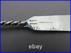 Dominick & Haff Sterling Silver Hammered Twisted Handle Berry Spoon
