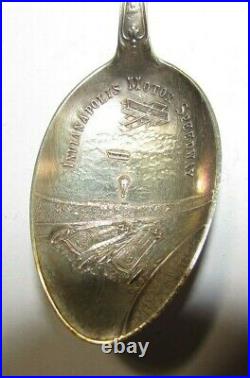 EARLY Sterling Silver Indianapolis Motor Speedway Souvenir Spoon Indy 500