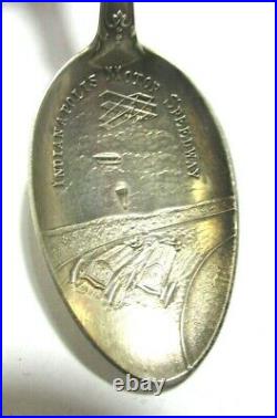 EARLY Sterling Silver Indianapolis Motor Speedway Souvenir Spoon Indy 500