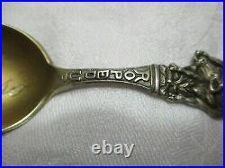 El Paso Sterling Silver Rodeo Cowboy on Horse Souvenir Spoon Roped Up 25 G