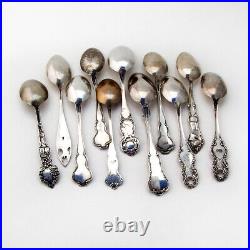 Elks Lodge BPOE 11 Souvenir Spoons Collection Sterling Silver