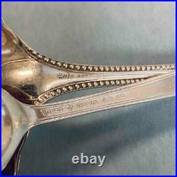 Estate Mixed Lot 17 Sterling Silver Serving Souvenir Spoons Teaspoons Ladle 368g