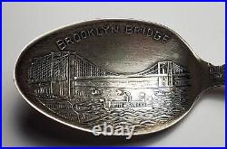 Estate Sterling Brooklyn Bridge Souvenir Spoon-paye & Baker-chas. A. Keene