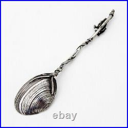 Figural Fish Souvenir Spoon Shell Bowl Gorham Sterling Silver Mono 1891 Belfast