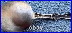 Figural Indian Chief Tammen Sterling Silver Souvenir Spoon Brownsville Texas