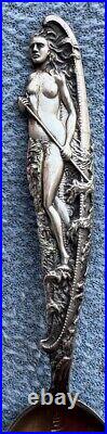 Figural Indian Maiden Sterling Silver Spoon