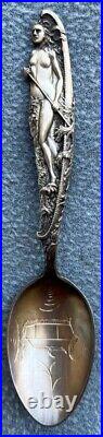 Figural Indian Maiden Sterling Silver Spoon