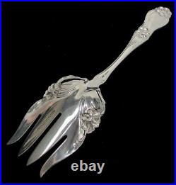 Frank Whiting Sterling Silver Lily / Floral 8 7/8 Fancy Salad Fork