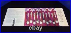 Franklin Mint Collection of Apostle Spoons Solid Sterling Silver 1973 with COA