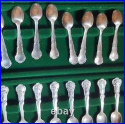 Franklin Mint Sterling Silver Mini Spoon State Flower Complete Set of 50 in Box