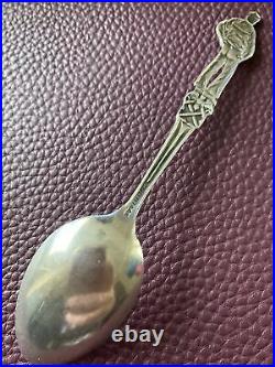 Full Figure US Navy Sailor in Dress Whites Sterling 5 Souvenir Spoon by Watson