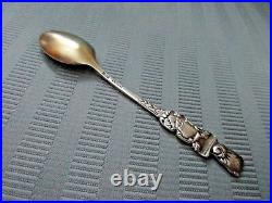 GORHAM SOUVENIR Spoon ACTRESS AGNES BOOTH STERLING SILVER Gold Wash SCARCE NM