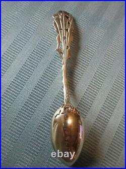 GORHAM SOUVENIR Spoon HERALDIC Cast KNIGHT ARMOR Sterling Silver. 925 Engraved