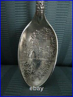 GORHAM SOUVENIR Spoon WASHINGTON Irving 1891 SUNNYSIDE NY Sterling Silver NM