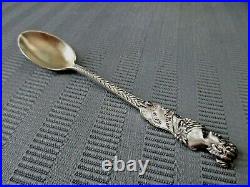 GORHAM Scarce Souvenir Spoon Actress LILLIAN RUSSELL STERLING SILVER. 925 Gilded