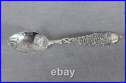 George W. Shiebler Boston Tea Party Sterling Silver Souvenir Spoon Circa 1895