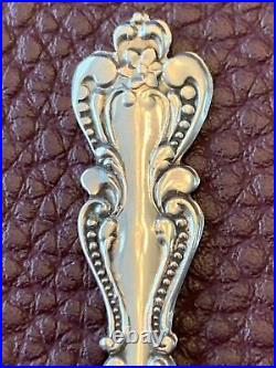 Gold Washed Eads Bridge St Louis Missouri Sterling Souvenir Spoon Beaded Handle
