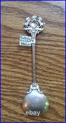 Gorham Round Bowl Pennsylvania Liberty Bell Sterling Souvenir Spoon