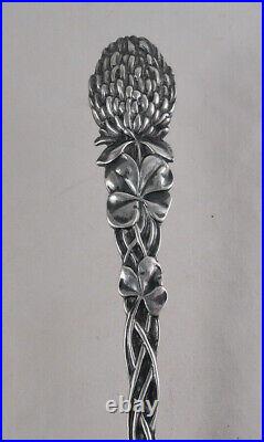 Gorham Sterling Silver Souvenir Spoon Clover 609