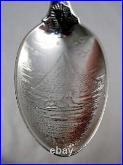 Gorham Sterling Silver Souvenir Spoon Egypt Pyramid Sphinx Rare