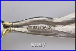 Granite Quarry Barre VT Figural Indian Sterling Silver Souvenir Spoon