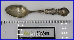 HISTORIC May 5 1903 Teddy Theodore Roosevelt Sterling Silver Souvenir Spoon NM