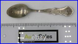 HISTORIC May 5 1903 Teddy Theodore Roosevelt Sterling Silver Souvenir Spoon NM